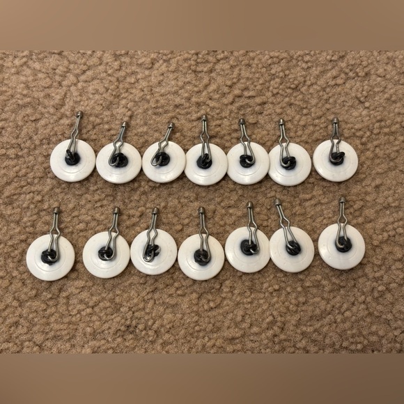 White Vintage Anchor Button With Shank Acrylic Lot Of 14 - Picture 10 of 12